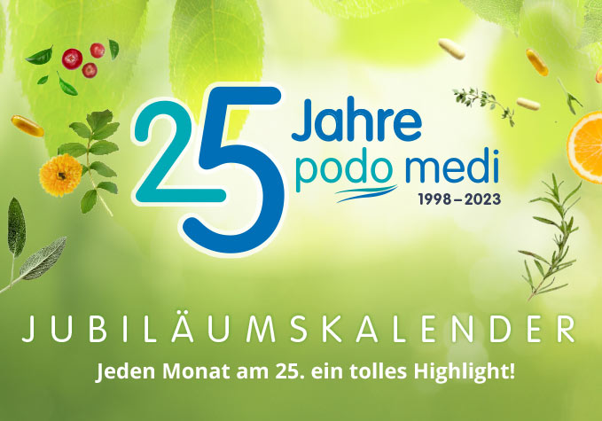 25 Jahre Jubil&auml;um Podo Medi