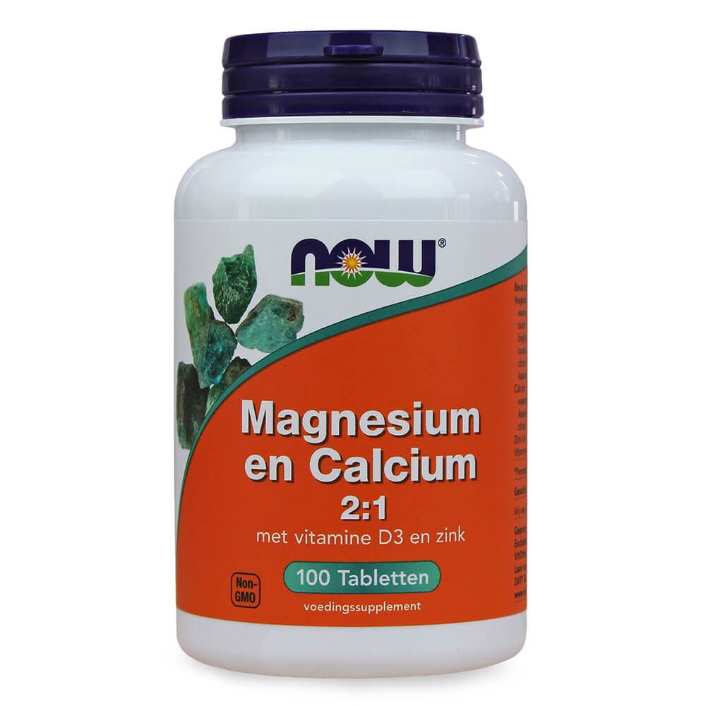 Magnesium & Calcium 2:1 mit Zink-NOW FOODS-0
